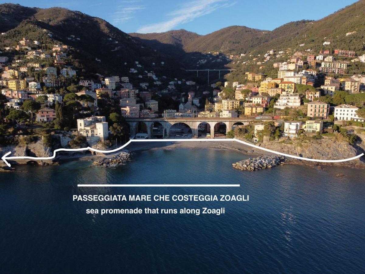 La Terrazza Sul Mare Leilighet Zoagli Eksteriør bilde